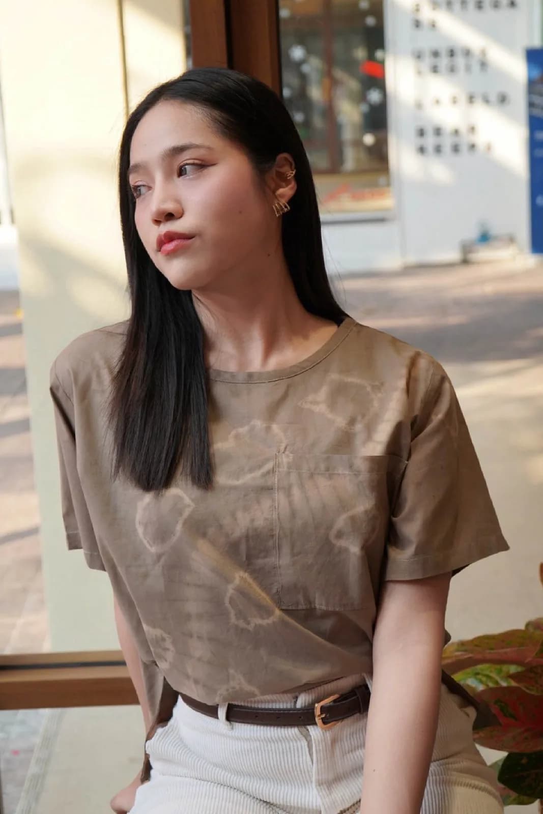 เสื้อมัดย้อมใบเทียม
